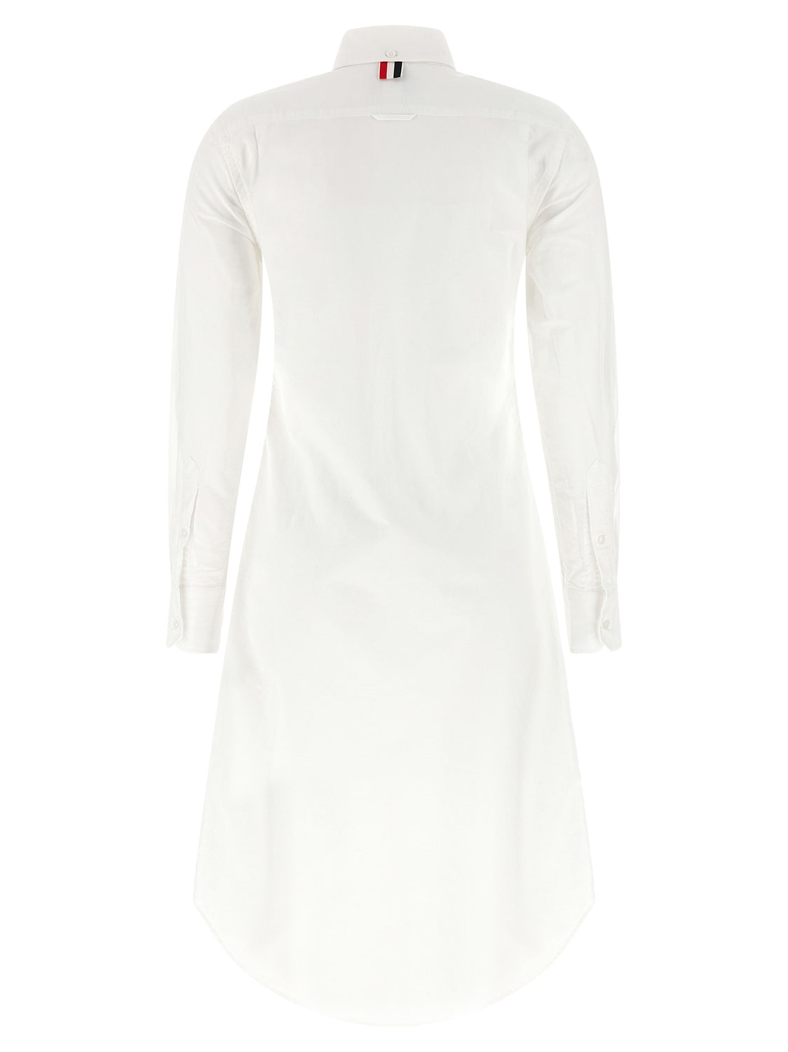 White Cotton Midi Skirt