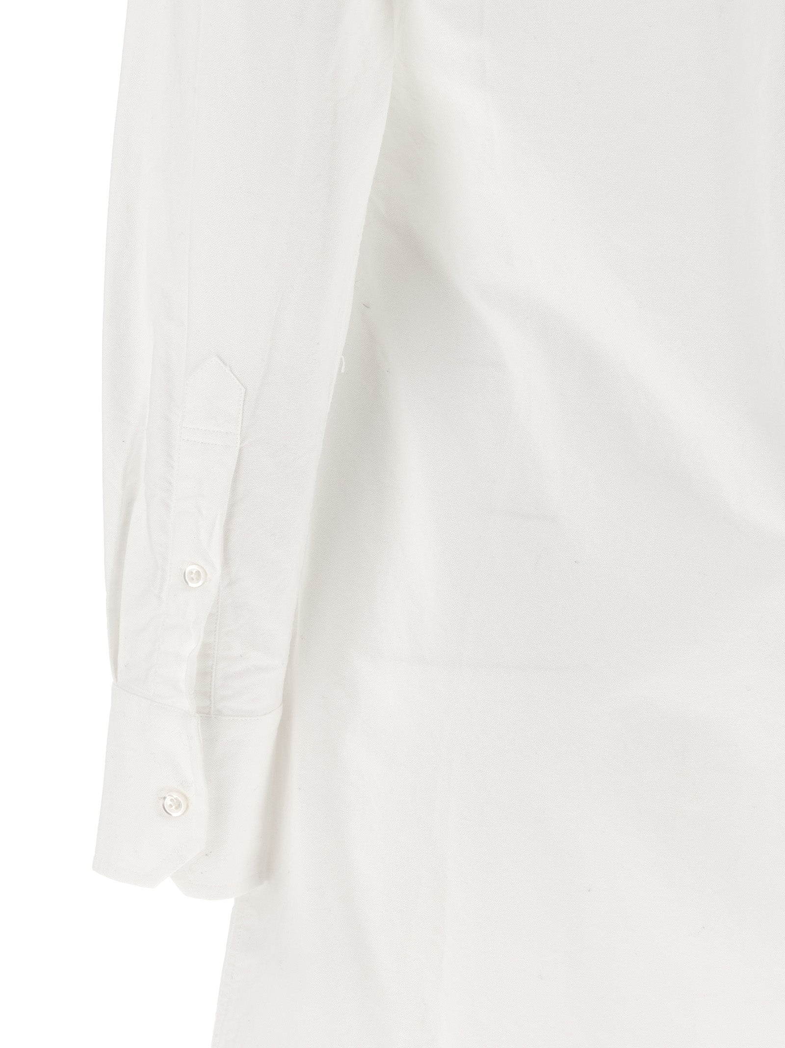 White Cotton Midi Skirt
