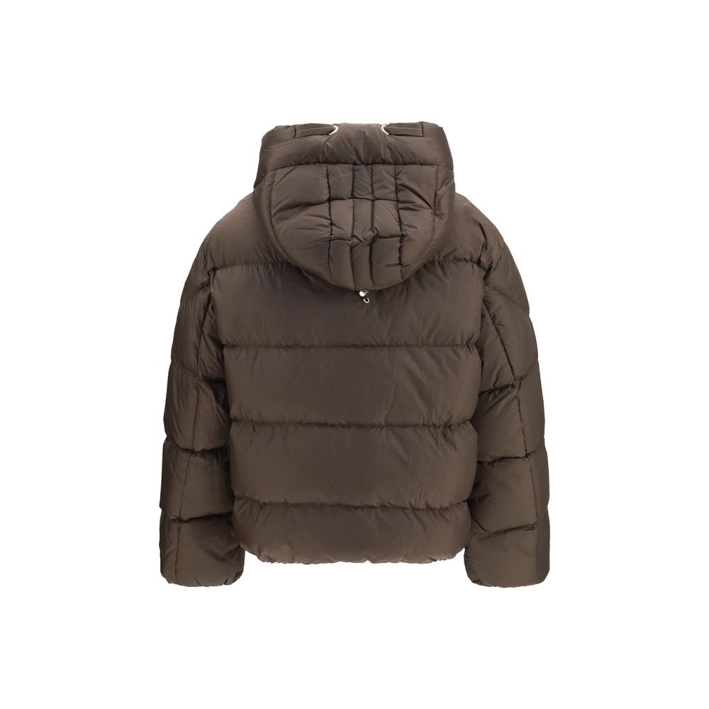 Brown Goose Down Full-Length Jacket