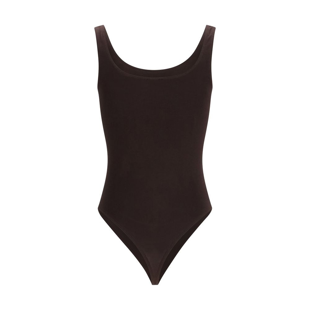 Brown Cotton Bodysuit