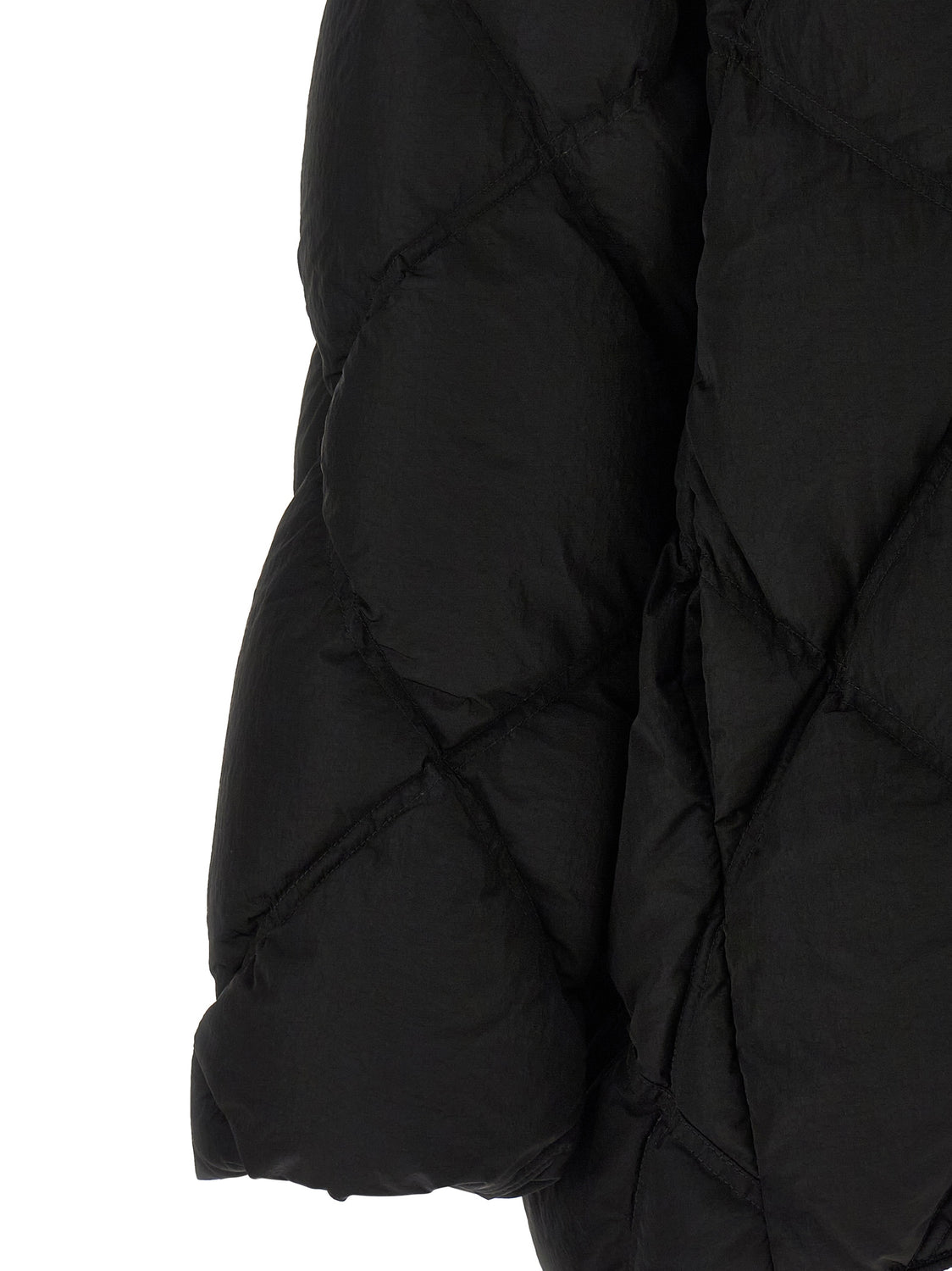 Black Nylon Full-Length Jacket
