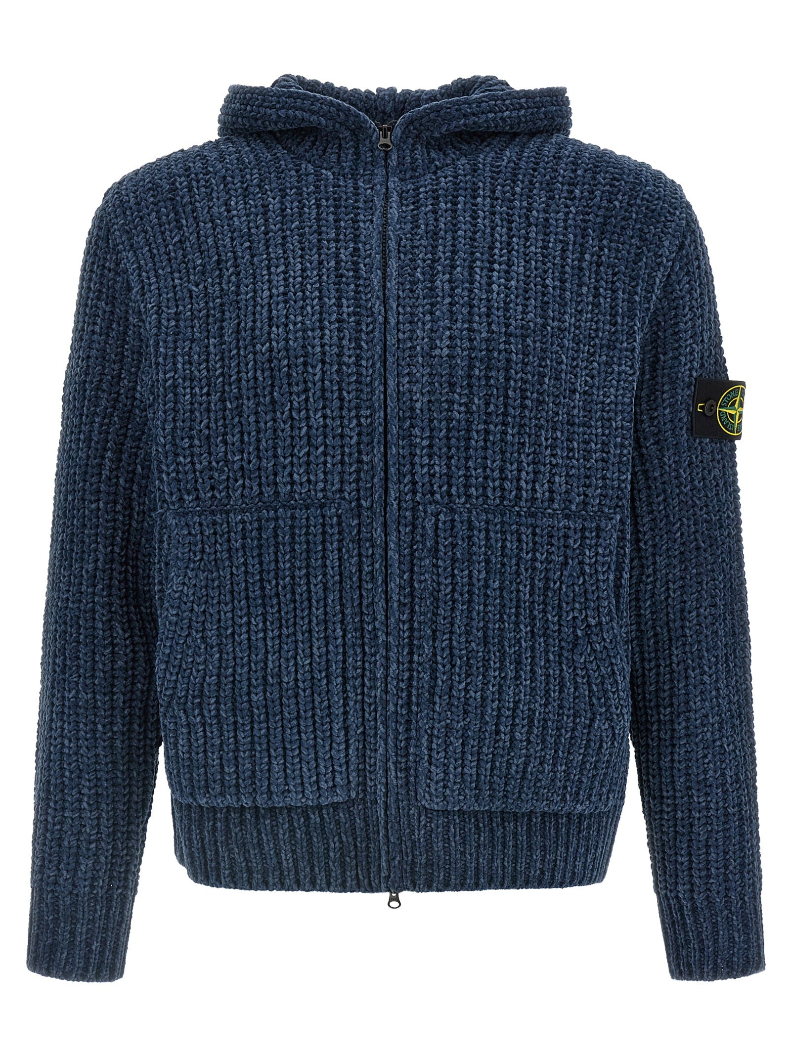 Blue Cotton Cardigan