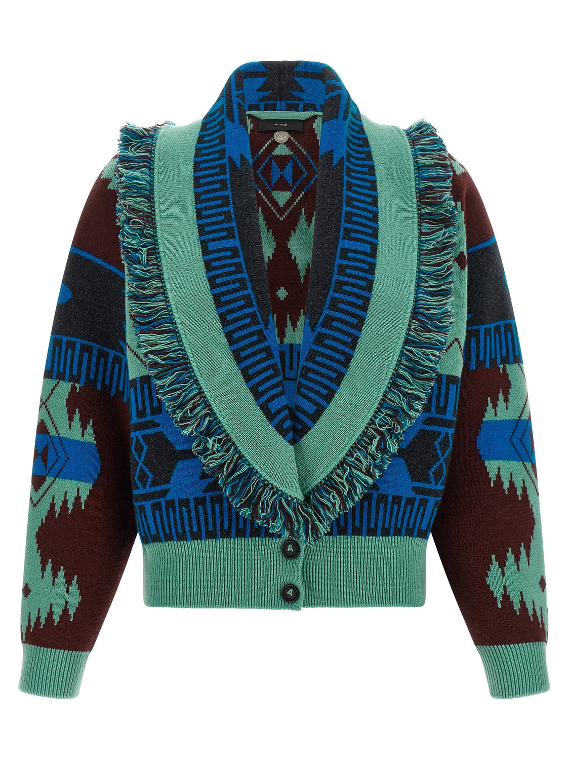 Blue Virgin Wool Cardigan