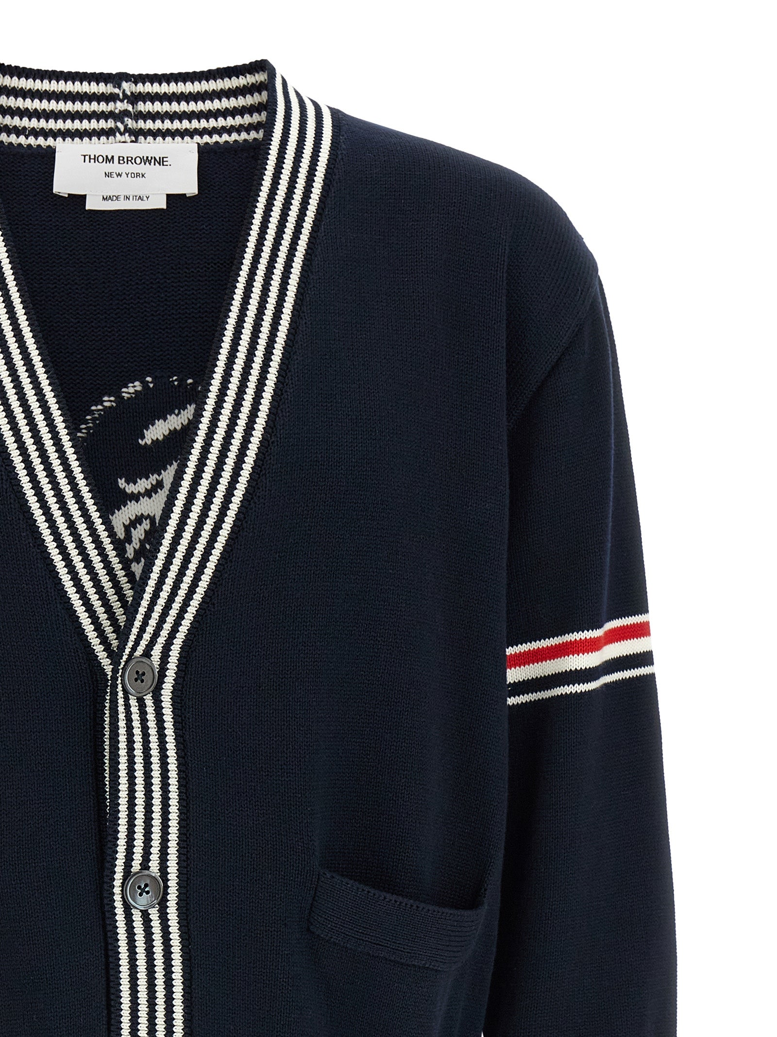 Blue Cotton Cardigan