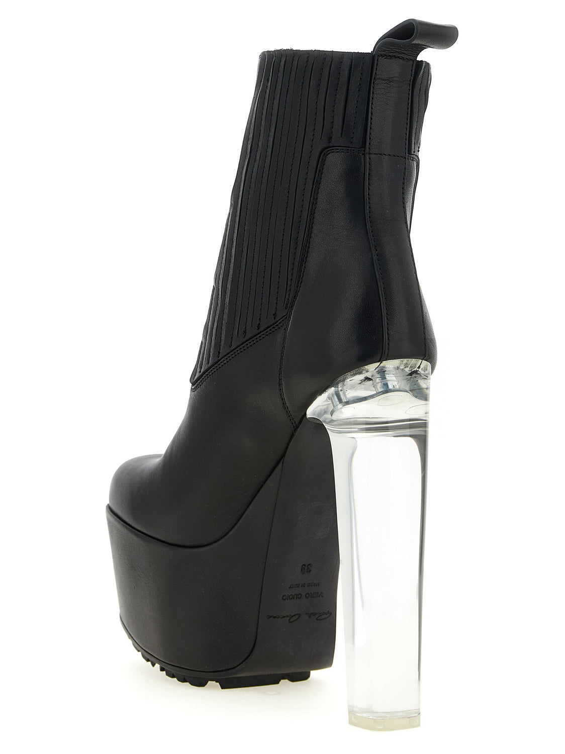 Black Calfskin Ankle Boots