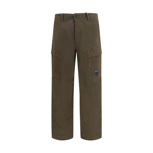 Bicolor Cotton Cargo Pants