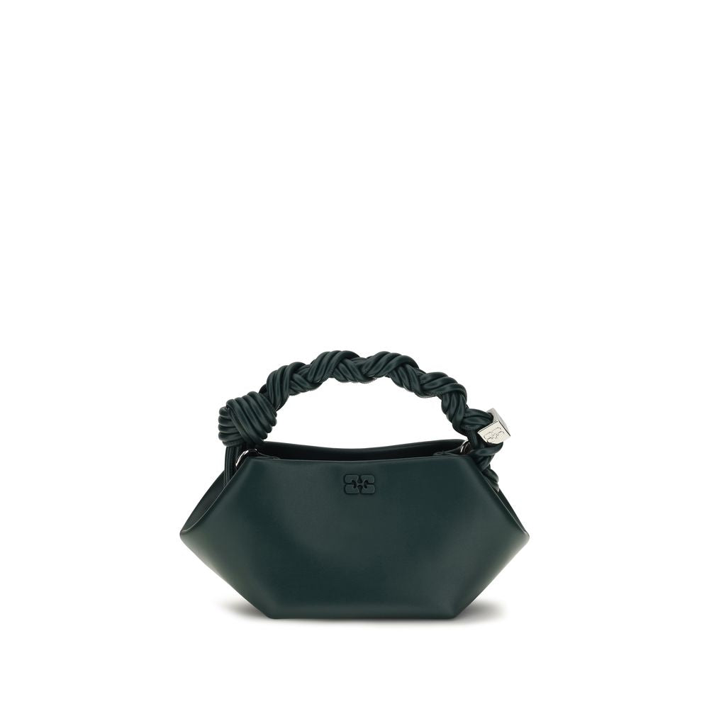 Bicolor Recycled Leather Shoulder Bag