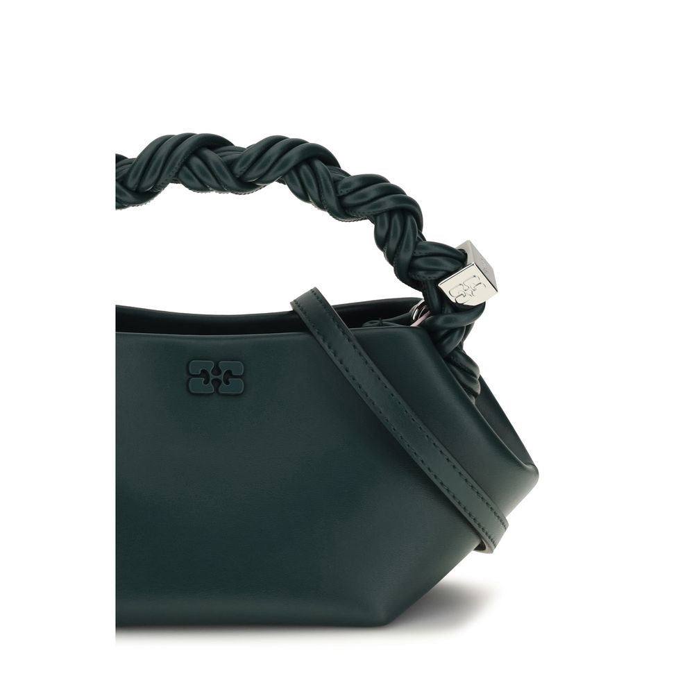 Bicolor Recycled Leather Shoulder Bag