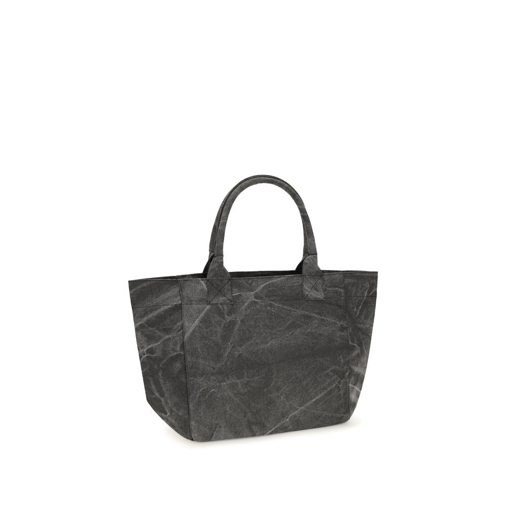 Gray Cotton Shoulder Bag