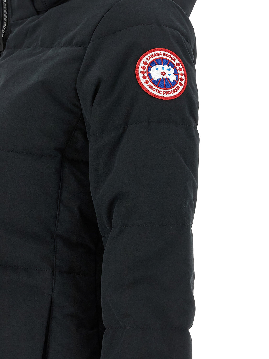 Black Polyester Parka