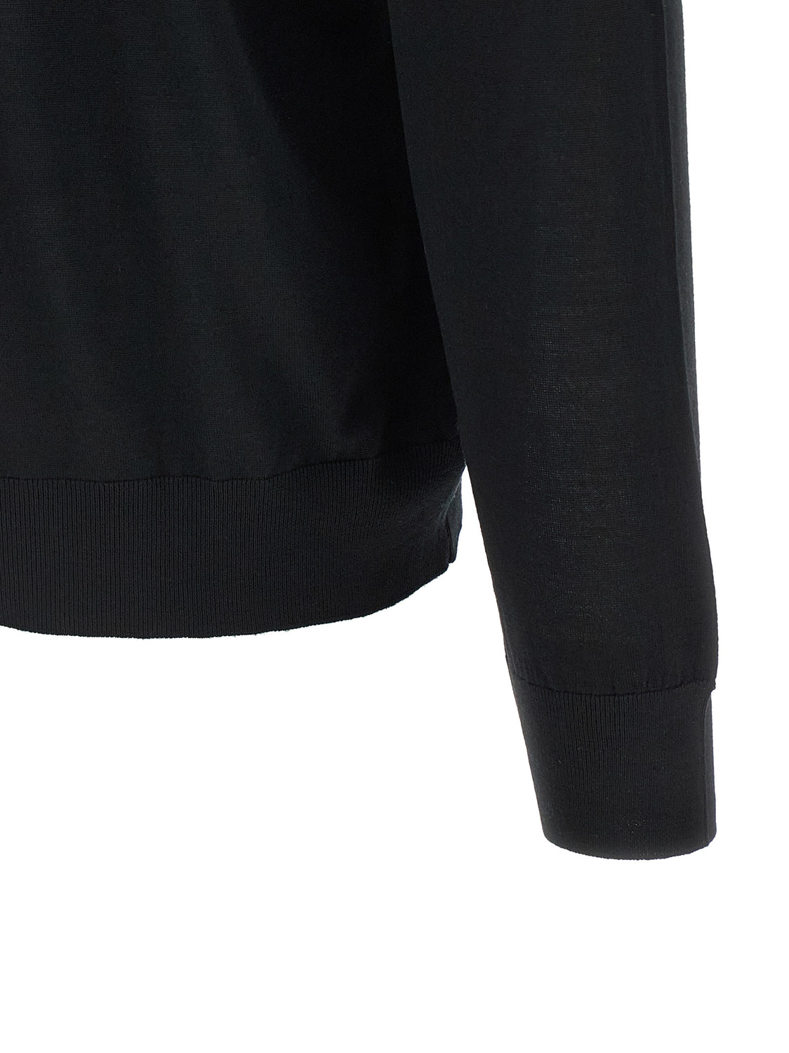Black Wool Cardigan