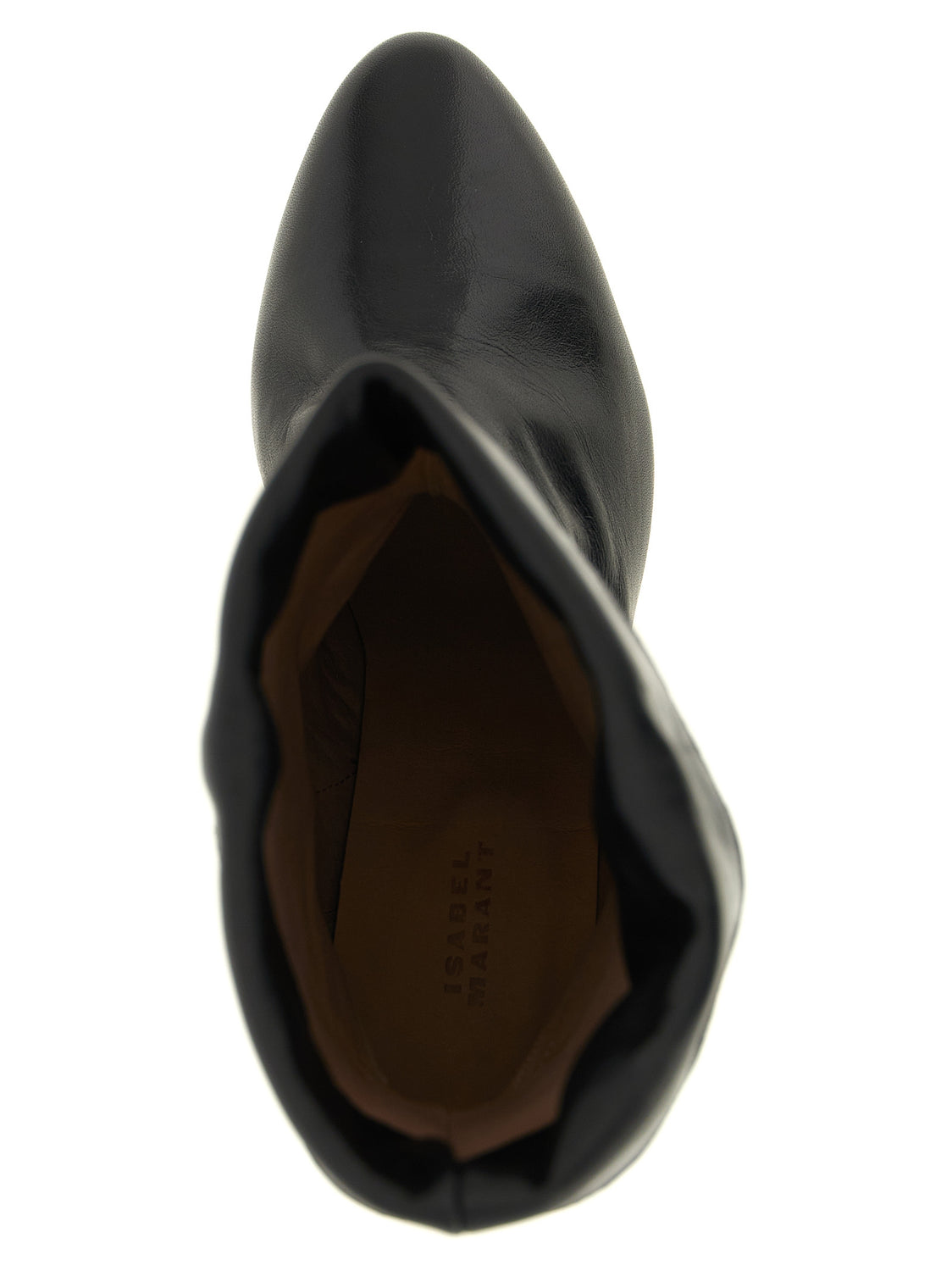 Black Cowhide Ankle Boots