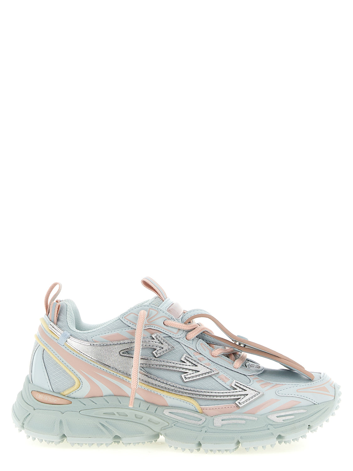 Blue Polyethylene Athletic Sneakers