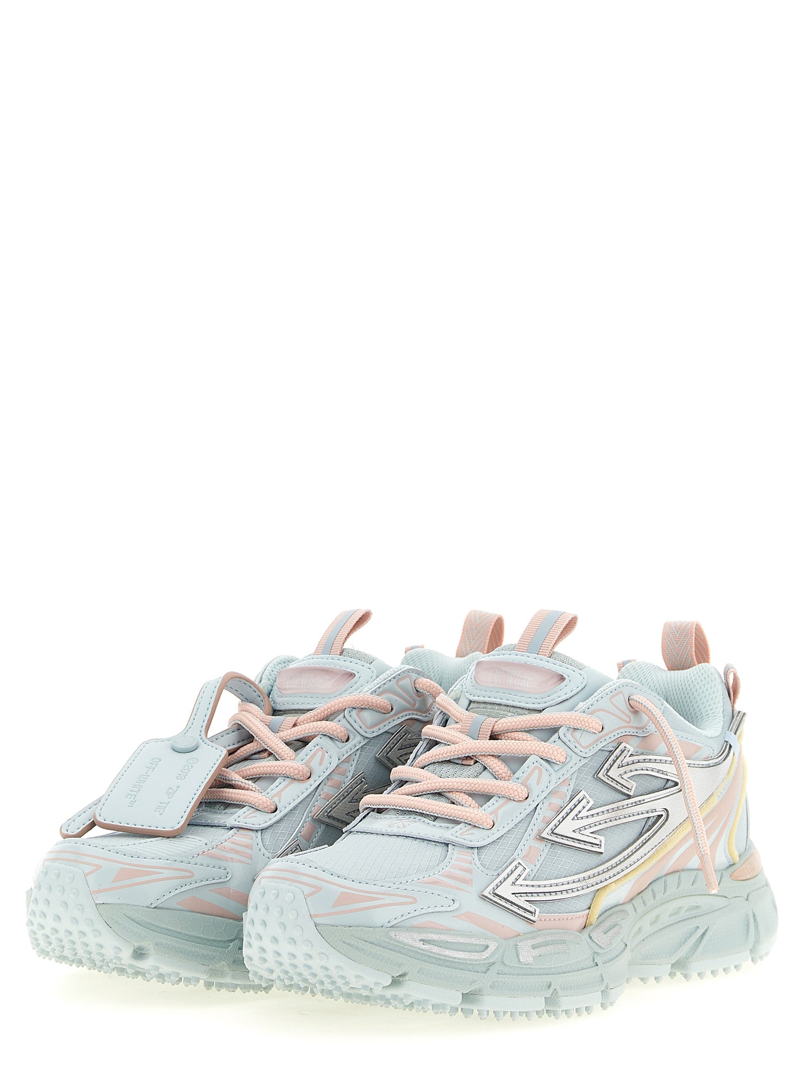 Blue Polyethylene Athletic Sneakers
