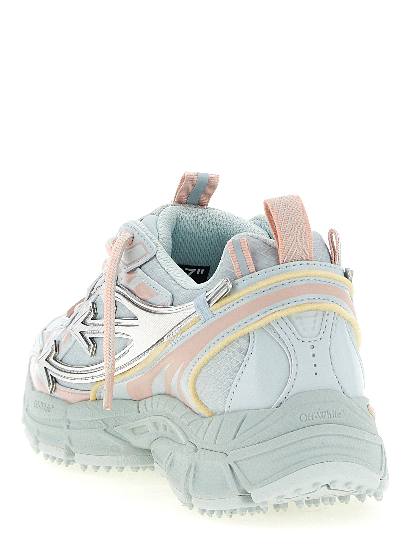 Blue Polyethylene Athletic Sneakers