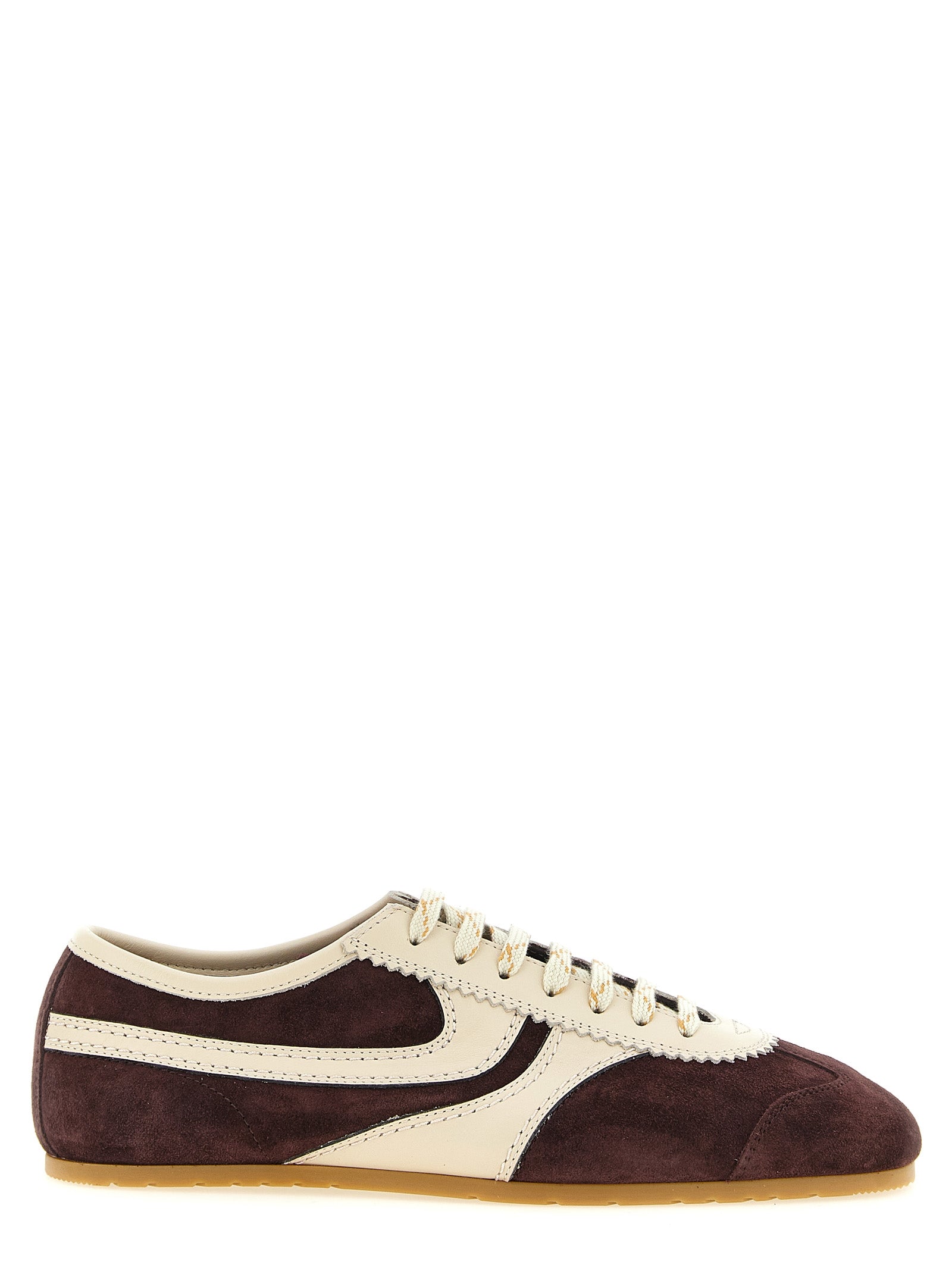 Bordeaux Calfskin Low Top Sneakers
