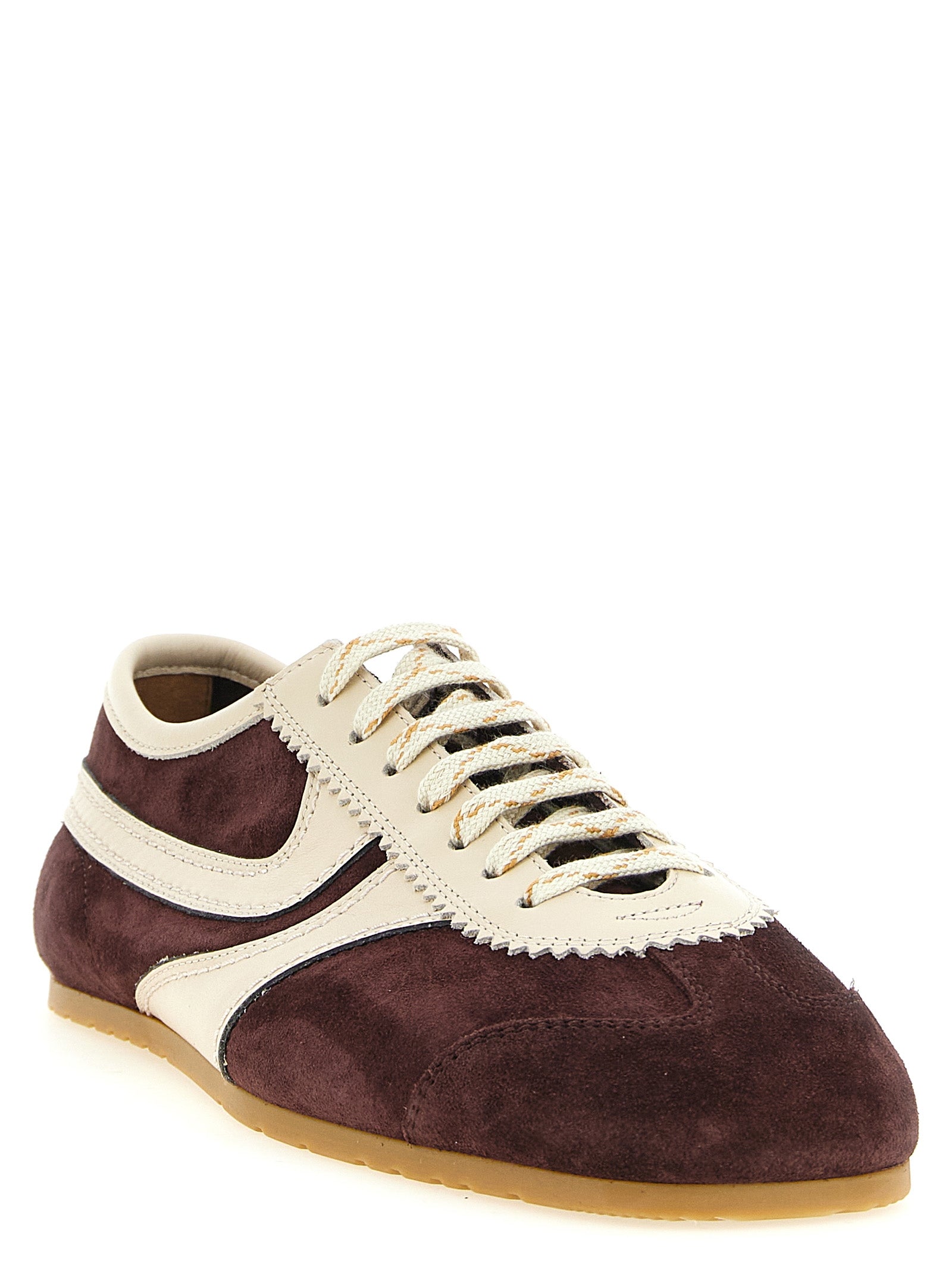 Bordeaux Calfskin Low Top Sneakers