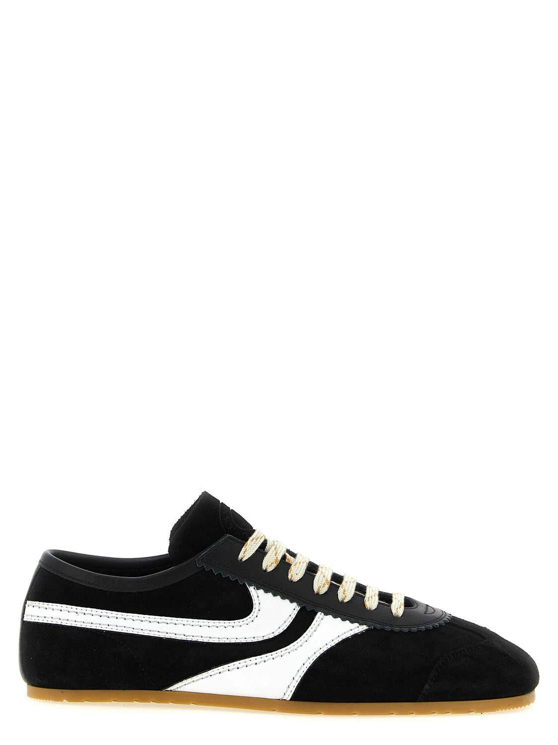Bicolor Calfskin Athletic Sneakers