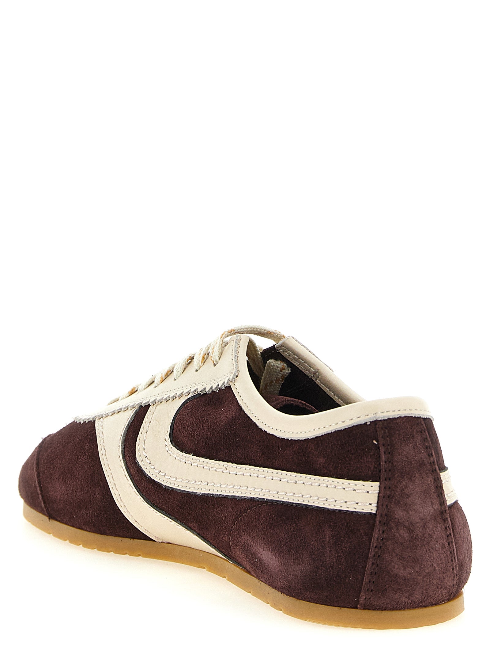Bordeaux Calfskin Low Top Sneakers
