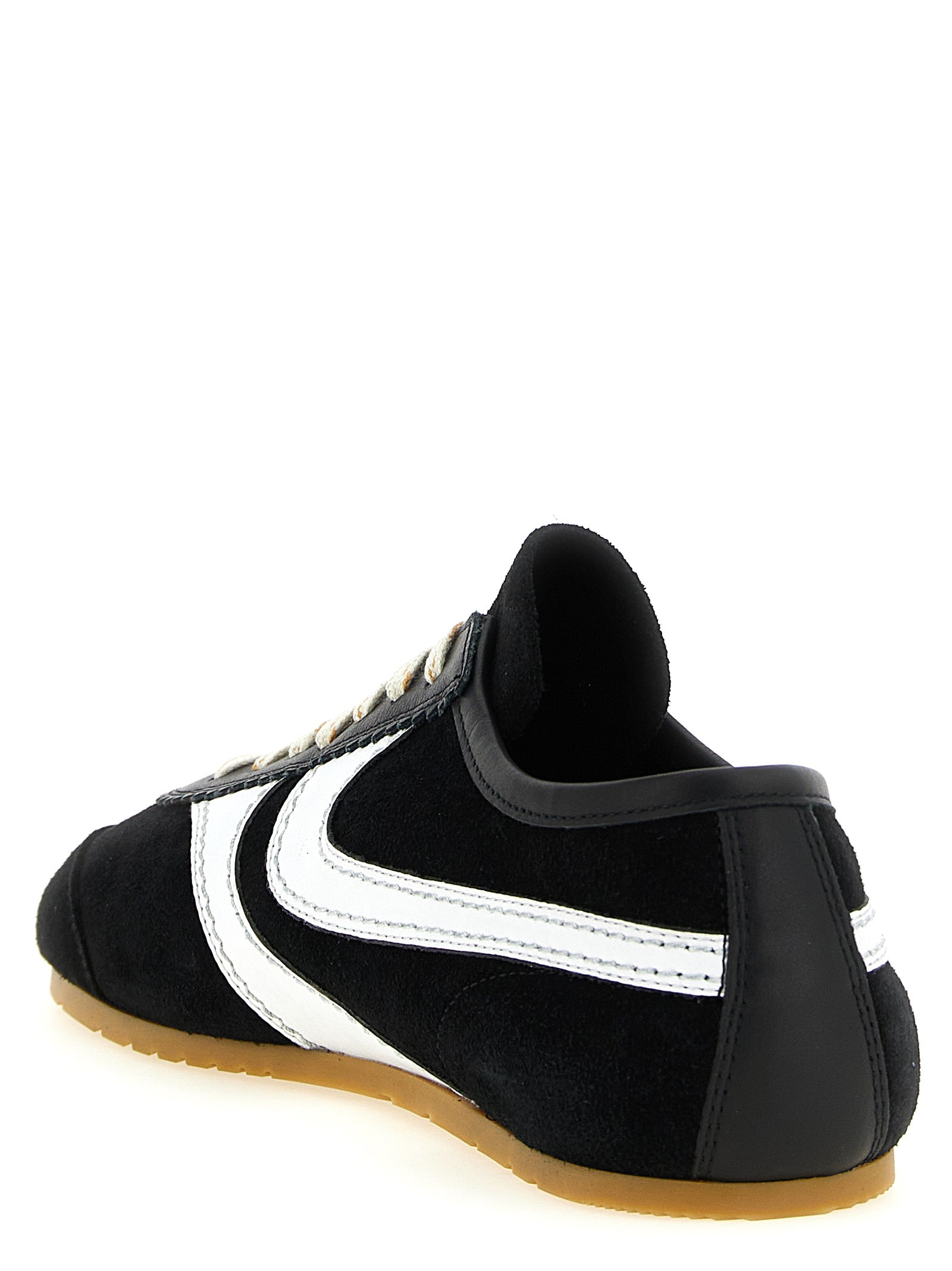 Bicolor Calfskin Athletic Sneakers