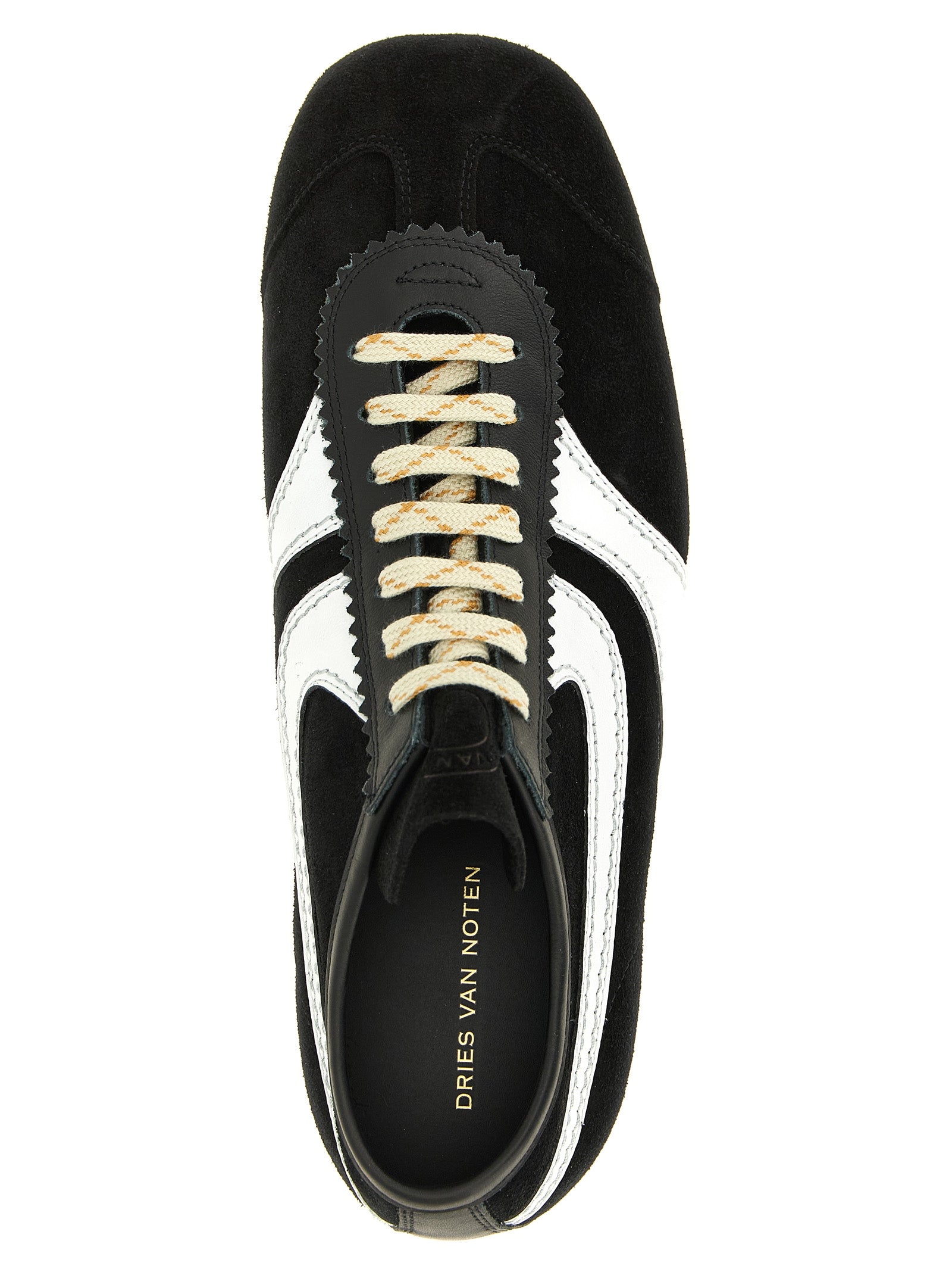 Bicolor Calfskin Athletic Sneakers