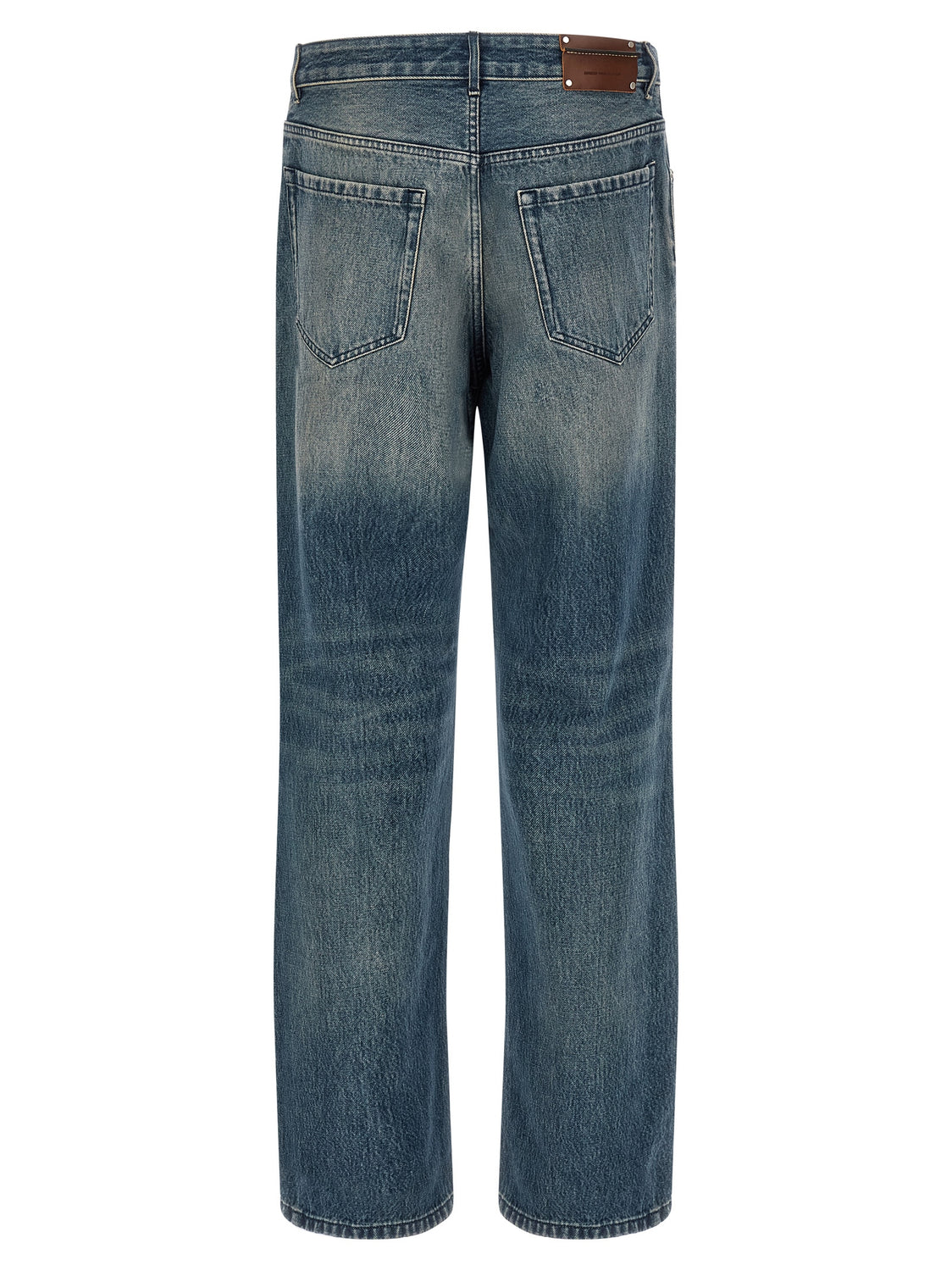 Blue Cotton Relaxed Fit Jeans