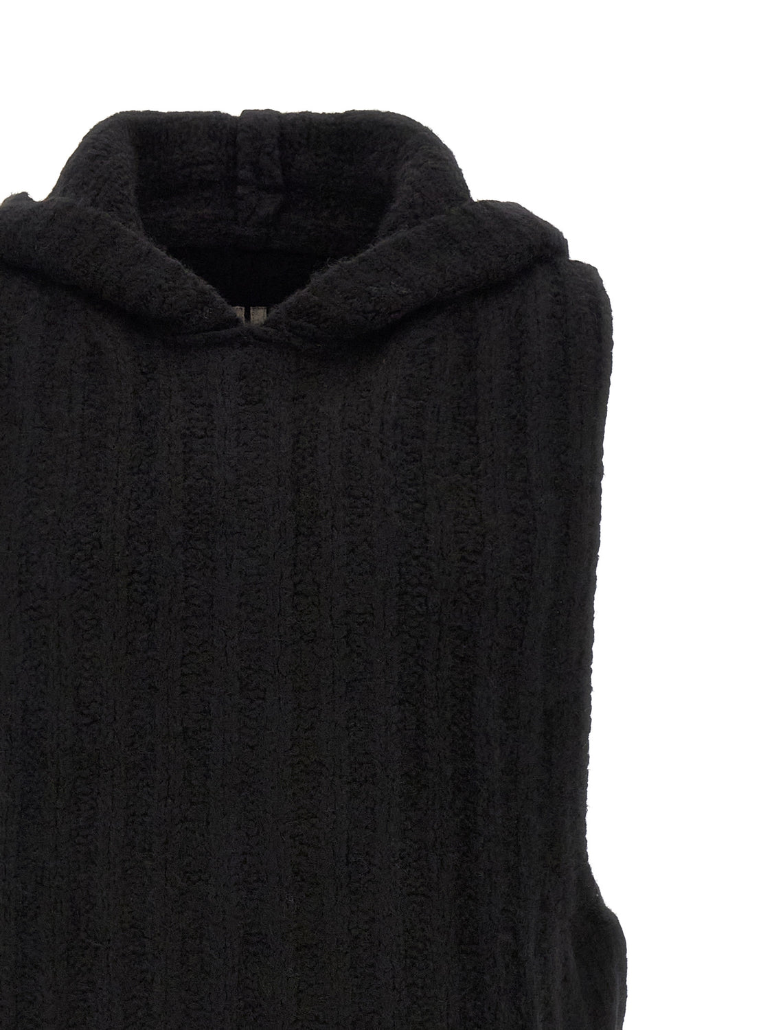 Black Cashmere Sleeveles Sweater