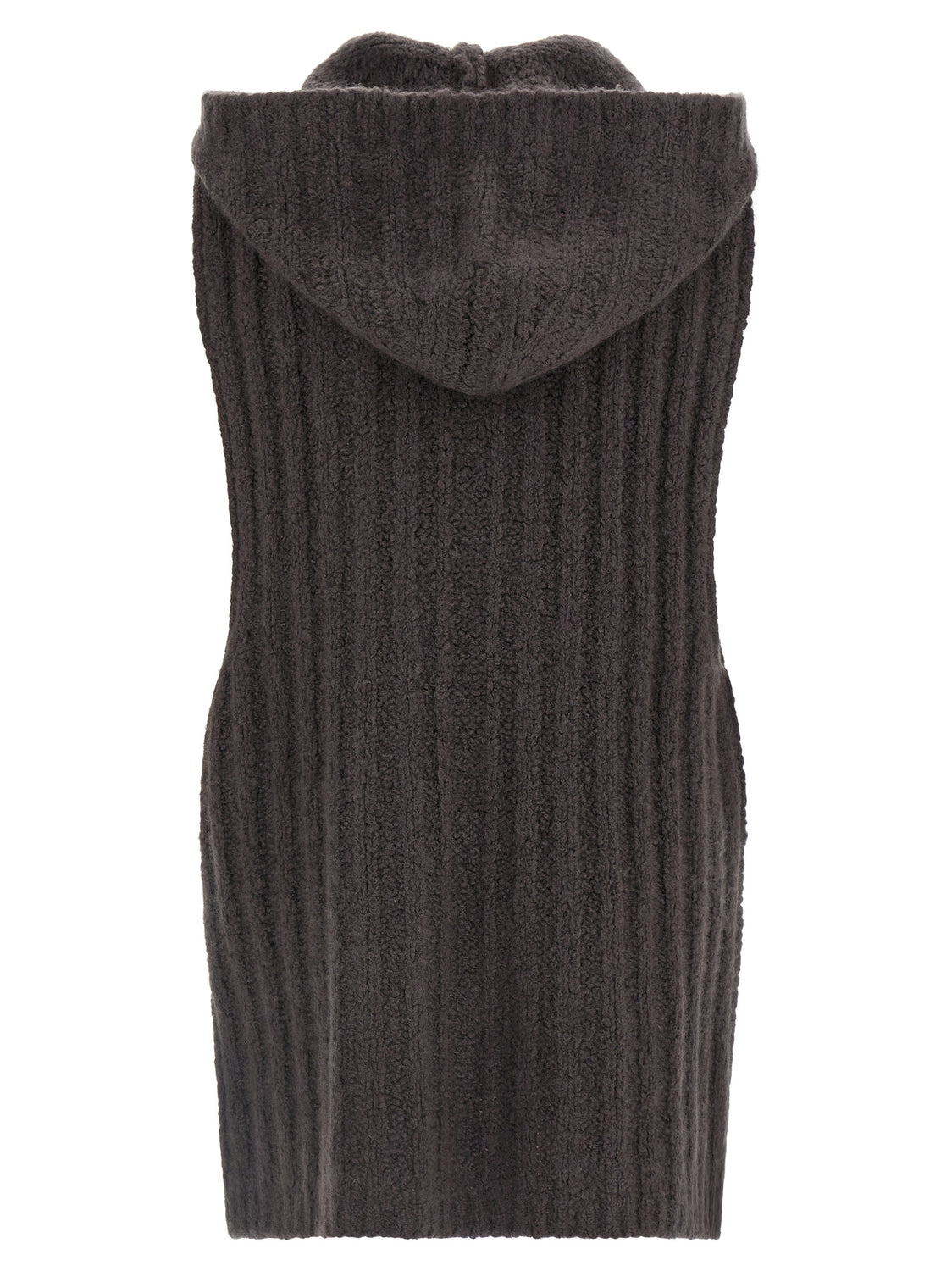 Gray Cashmere Sleeveles Sweater