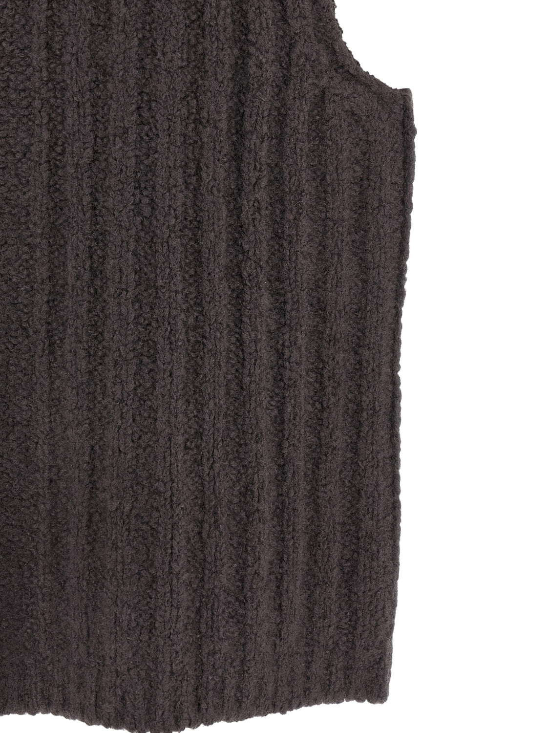 Gray Cashmere Sleeveles Sweater