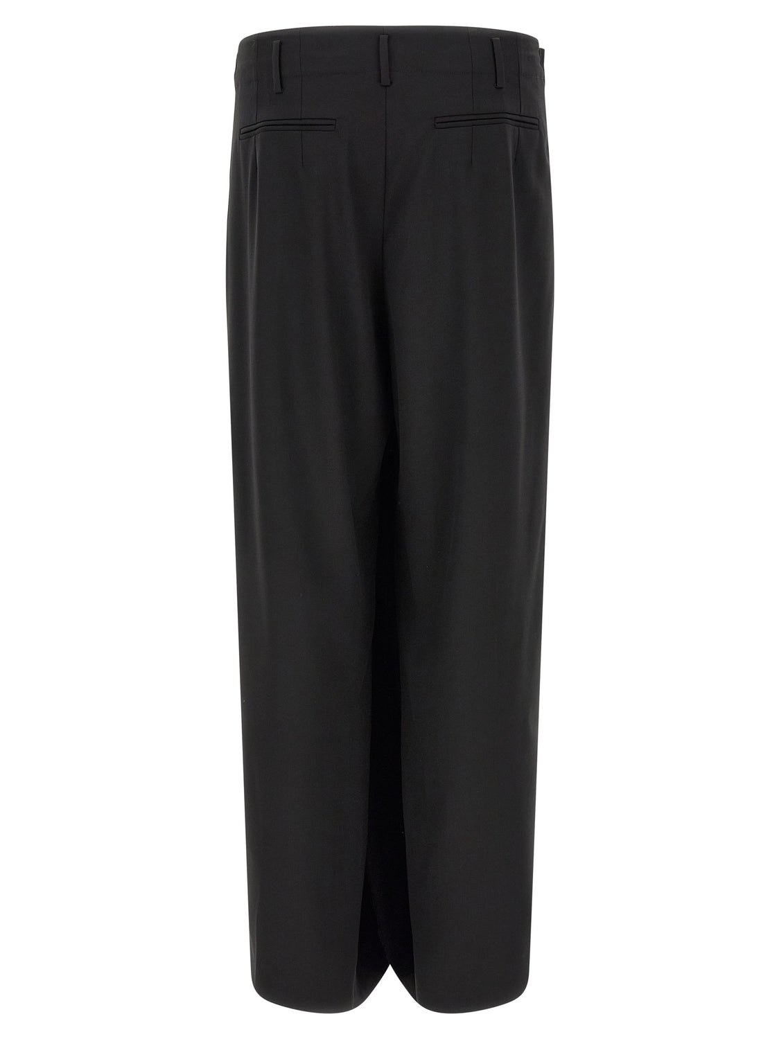 Black Virgin Wool Dress Pants