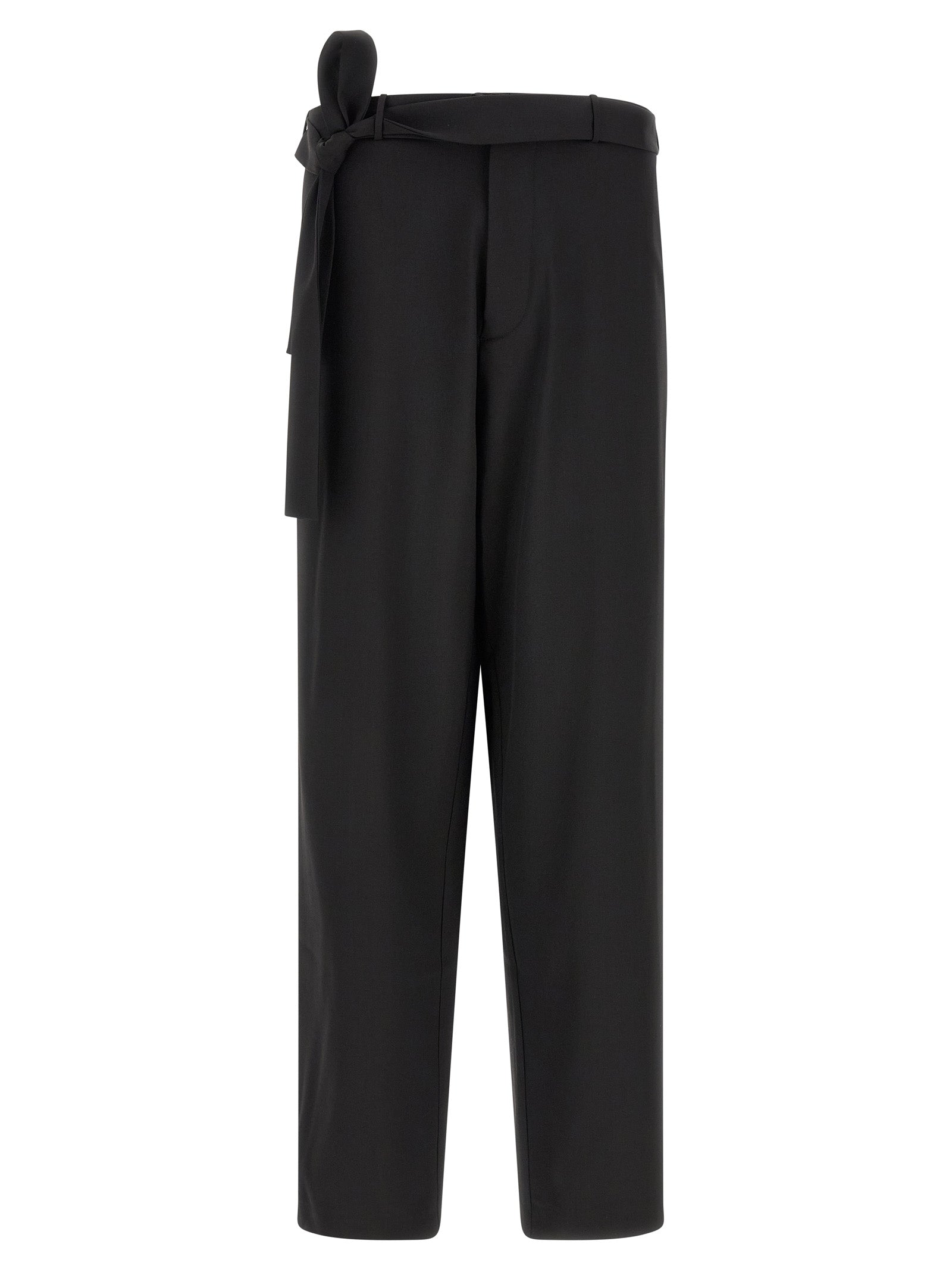 Black Virgin Wool Dress Pants