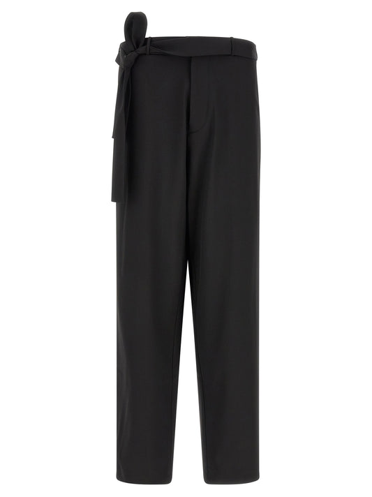Black Virgin Wool Dress Pants