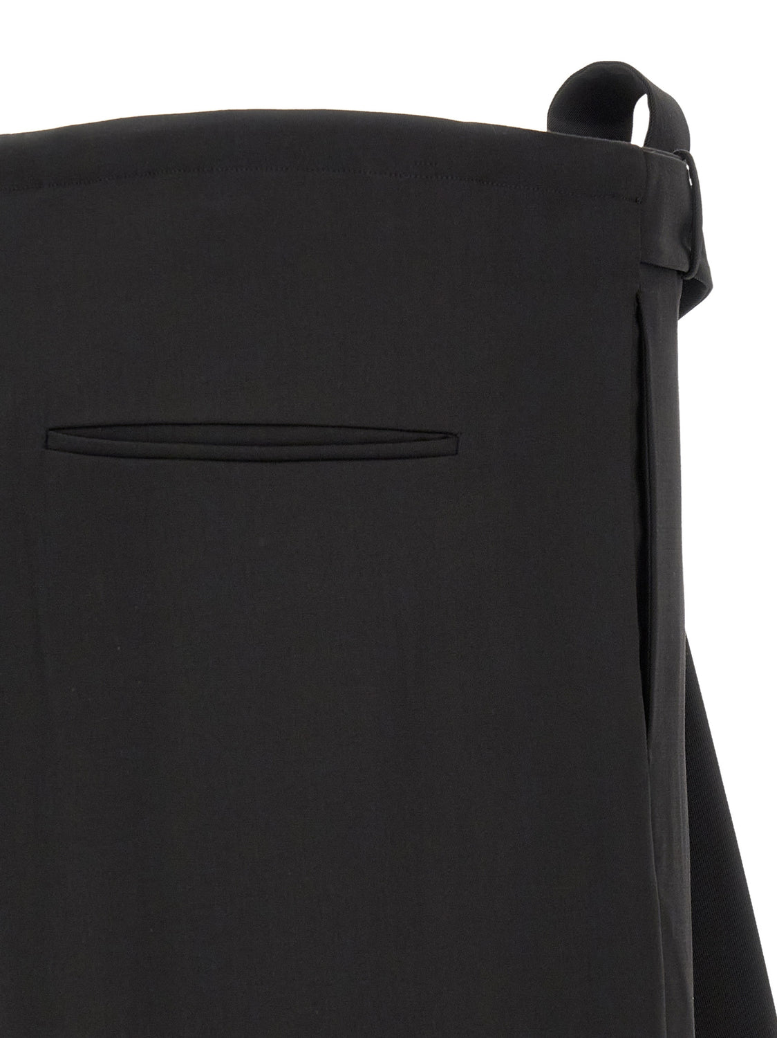 Black Virgin Wool Dress Pants