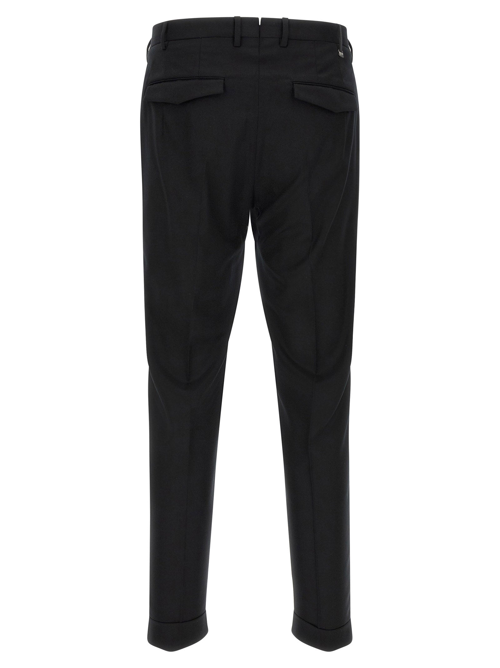 Black Virgin Wool Dress Pants