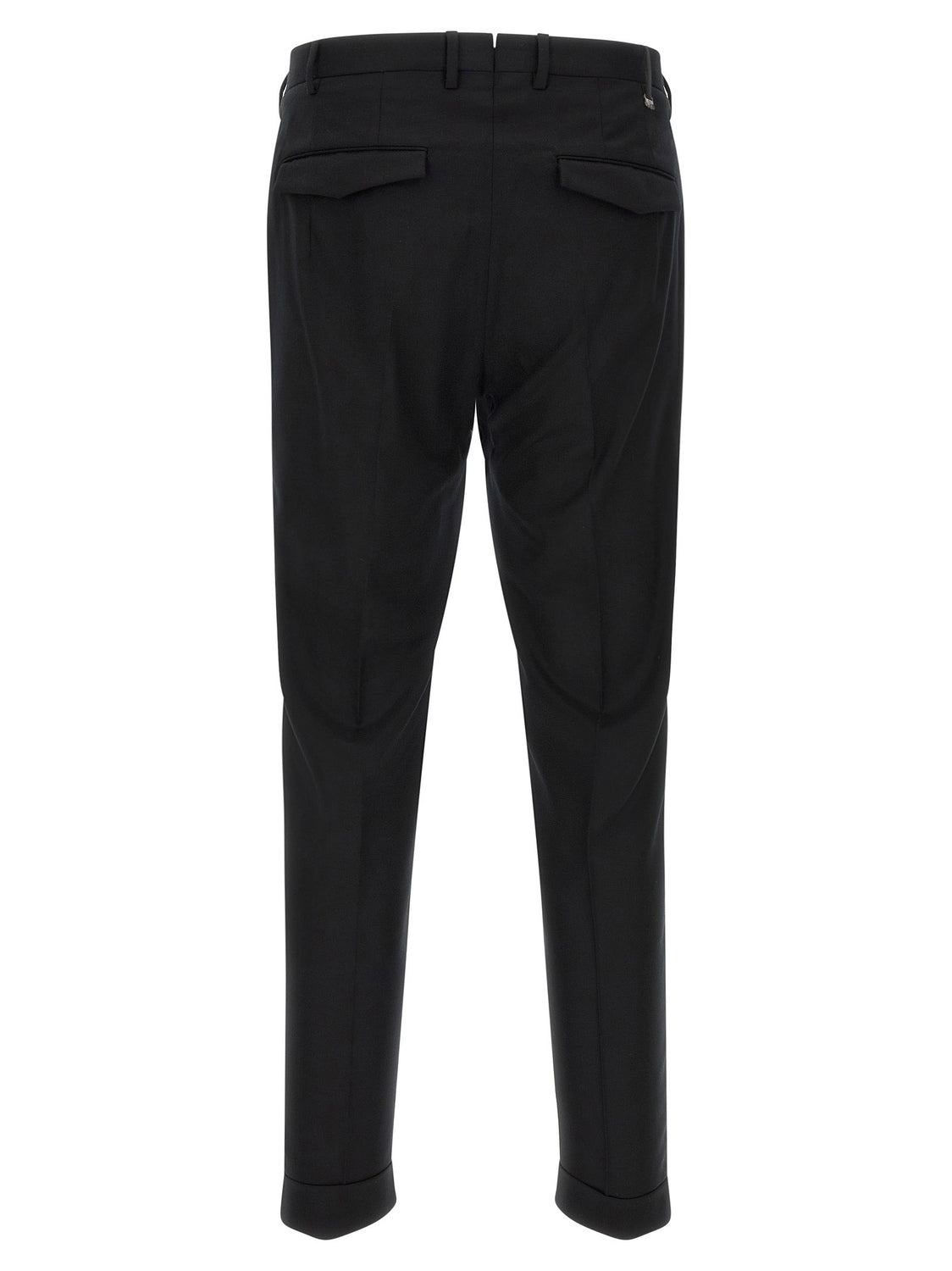 Black Virgin Wool Dress Pants