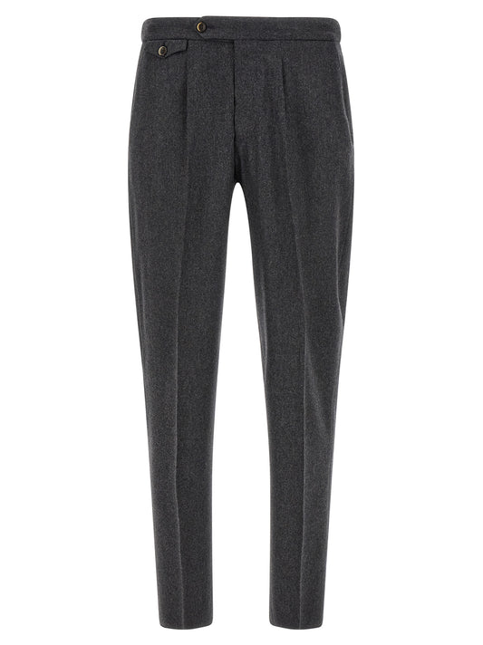 Gray Virgin Wool Dress Pants