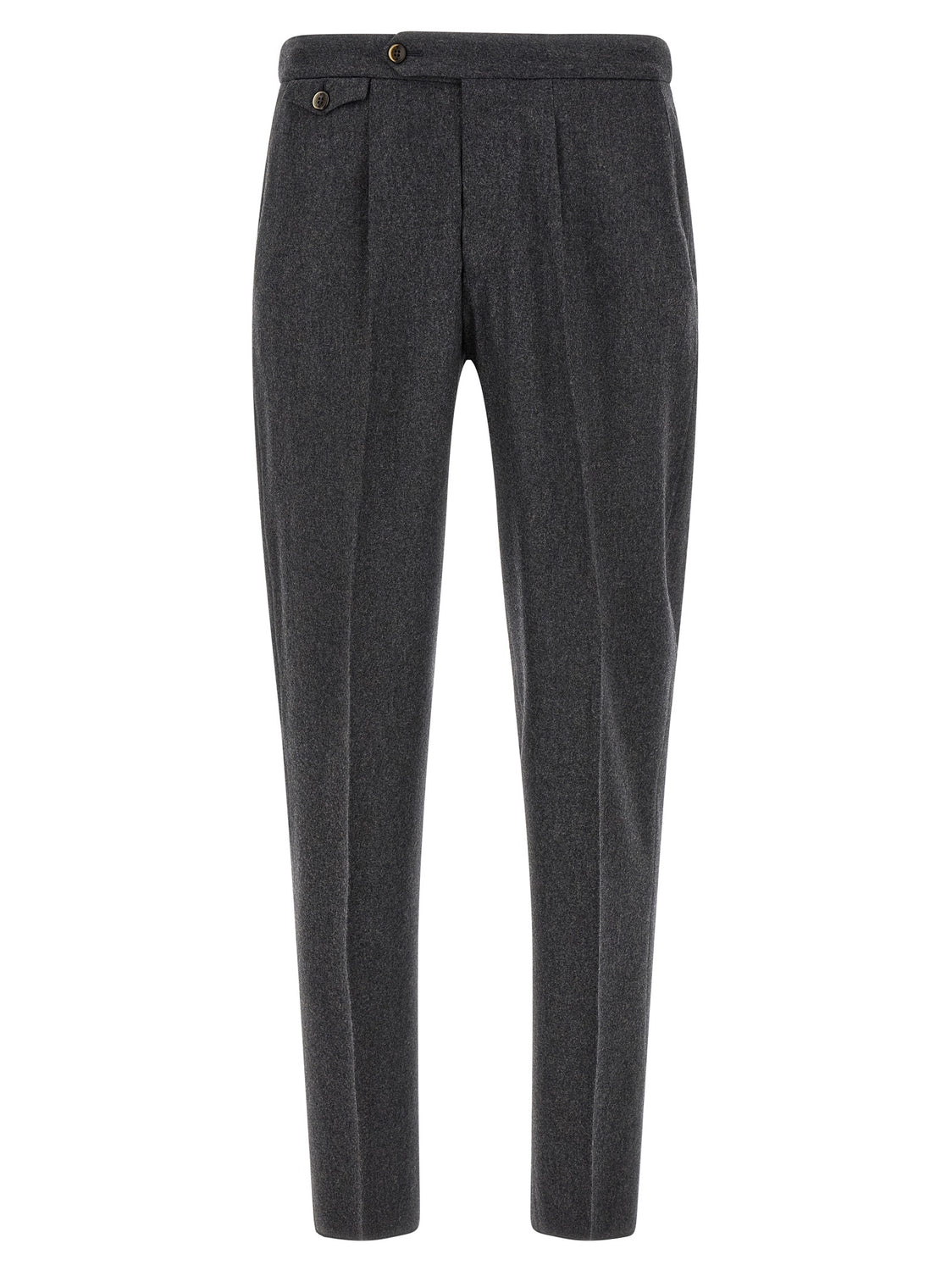 Gray Virgin Wool Dress Pants