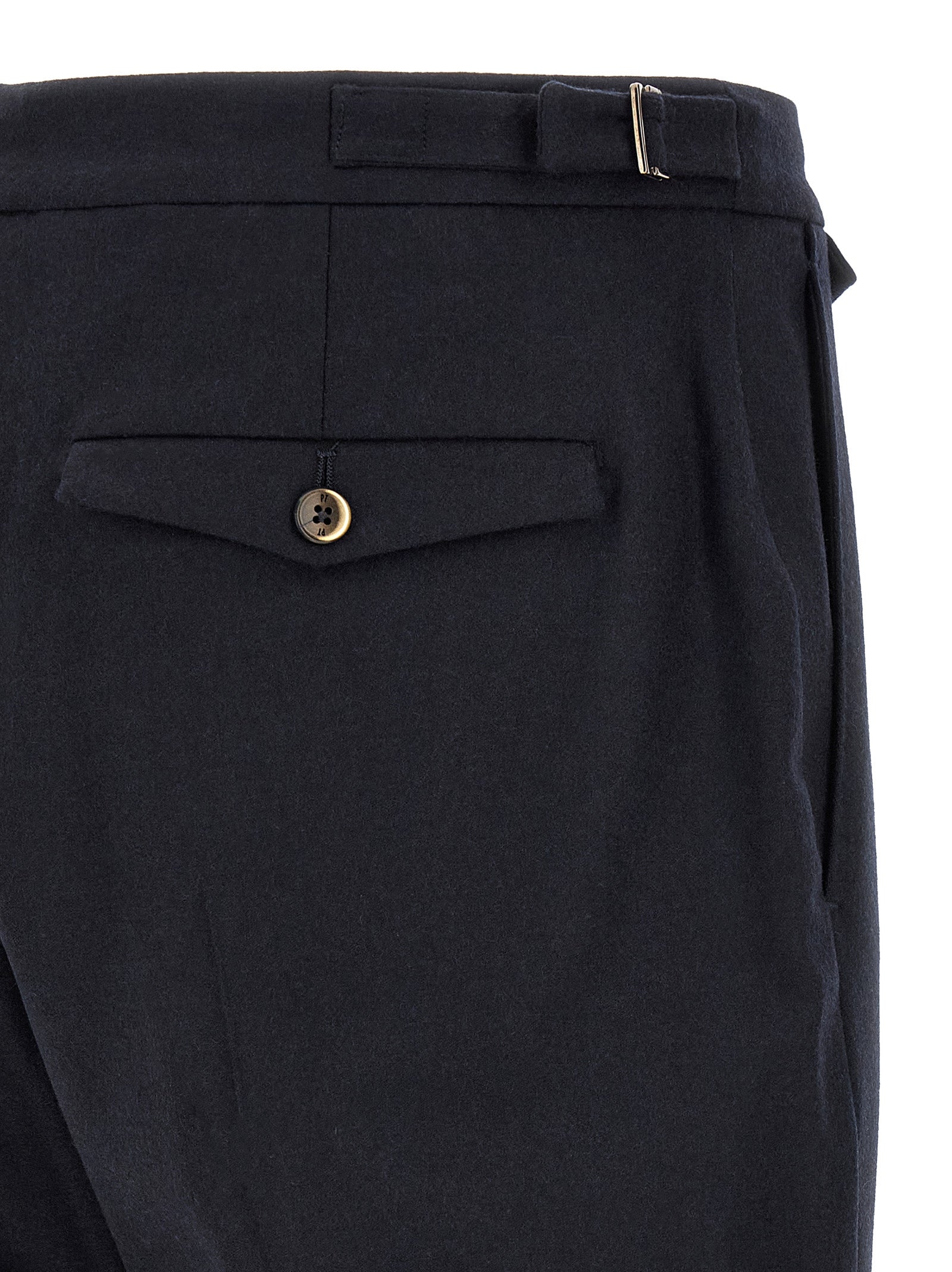 Black Virgin Wool Dress Pants
