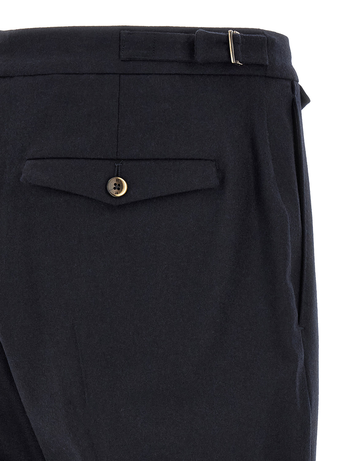 Black Virgin Wool Dress Pants