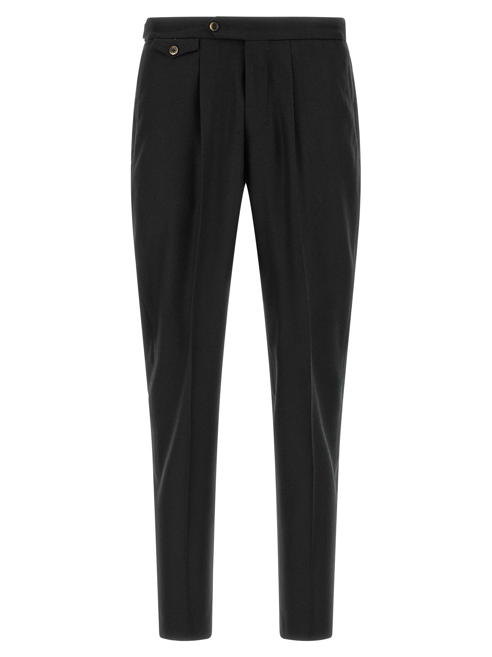 Black Virgin Wool Dress Pants