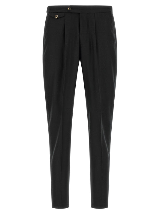 Black Virgin Wool Dress Pants