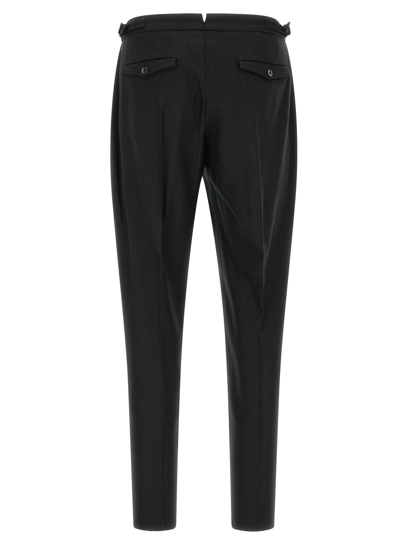 Black Virgin Wool Dress Pants
