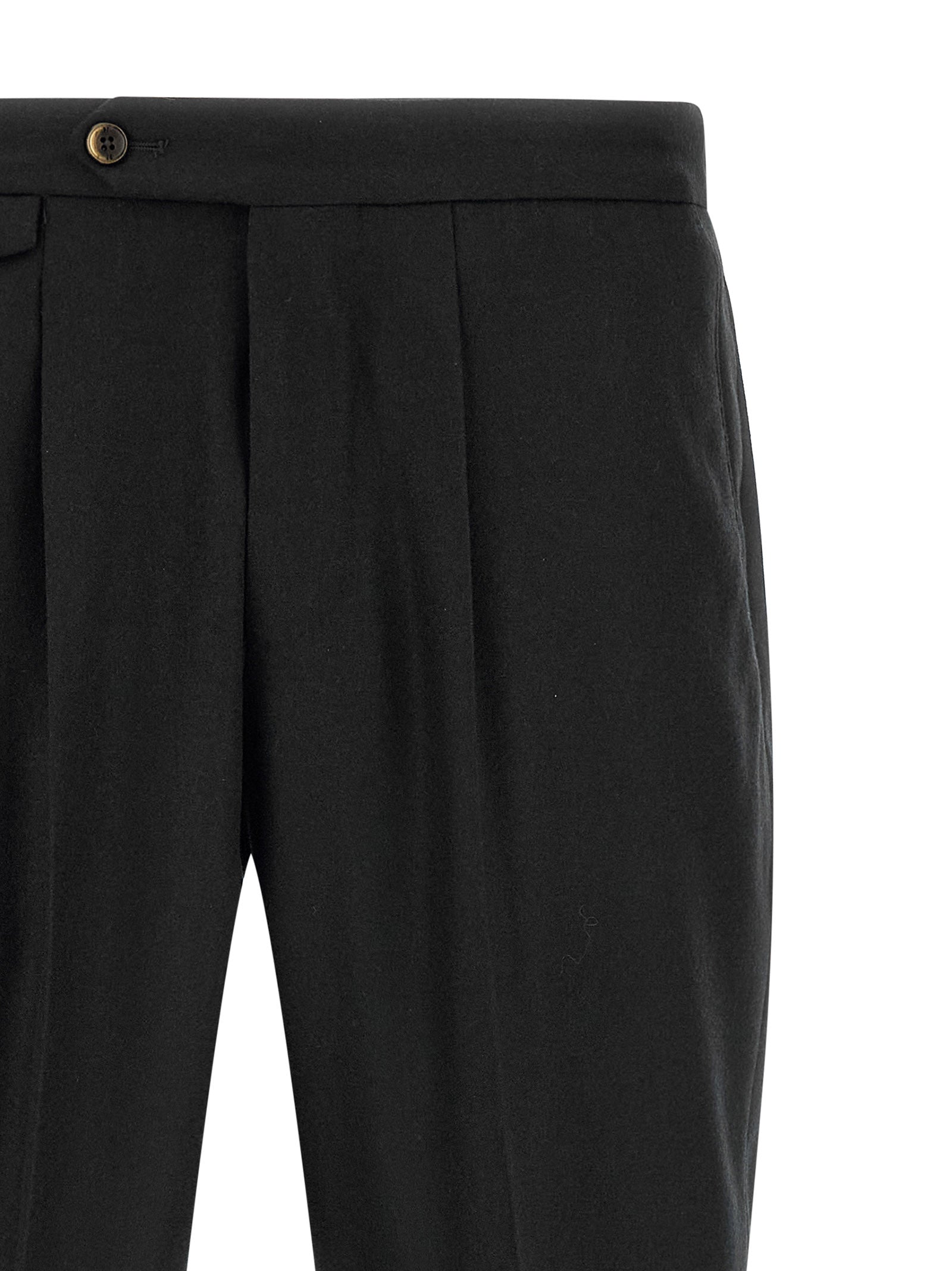 Black Virgin Wool Dress Pants