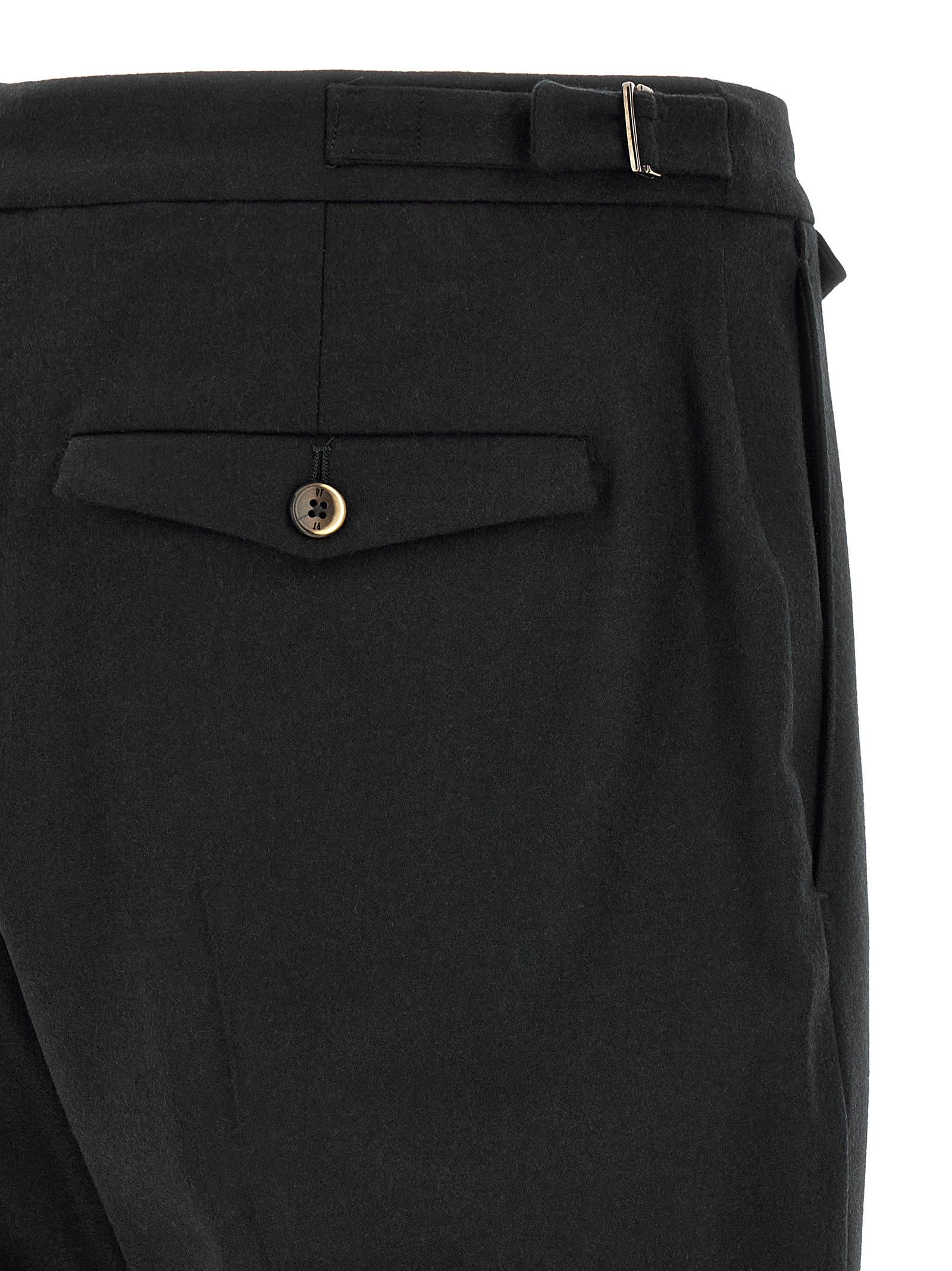 Black Virgin Wool Dress Pants