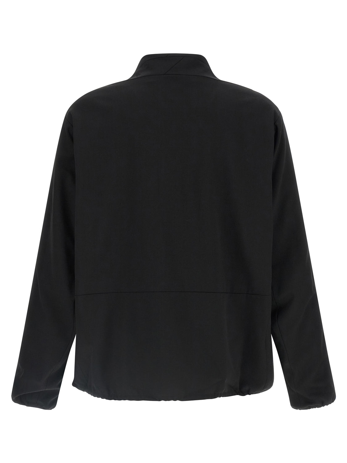 Black Virgin Wool Full-Length Jacket