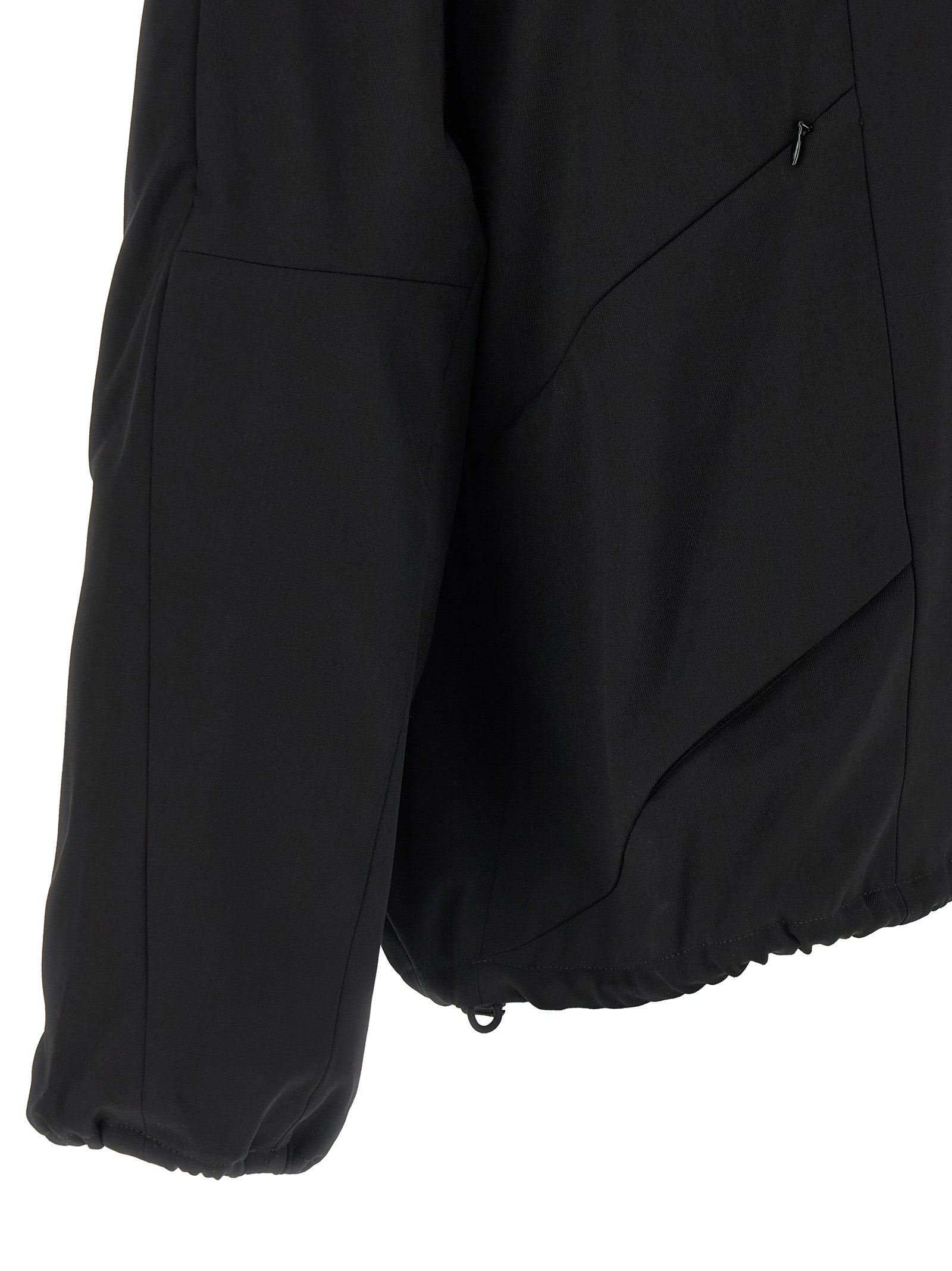 Black Virgin Wool Full-Length Jacket