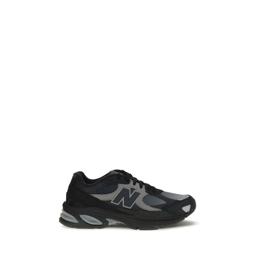 Black Recycled Polyester Athletic Sneakers