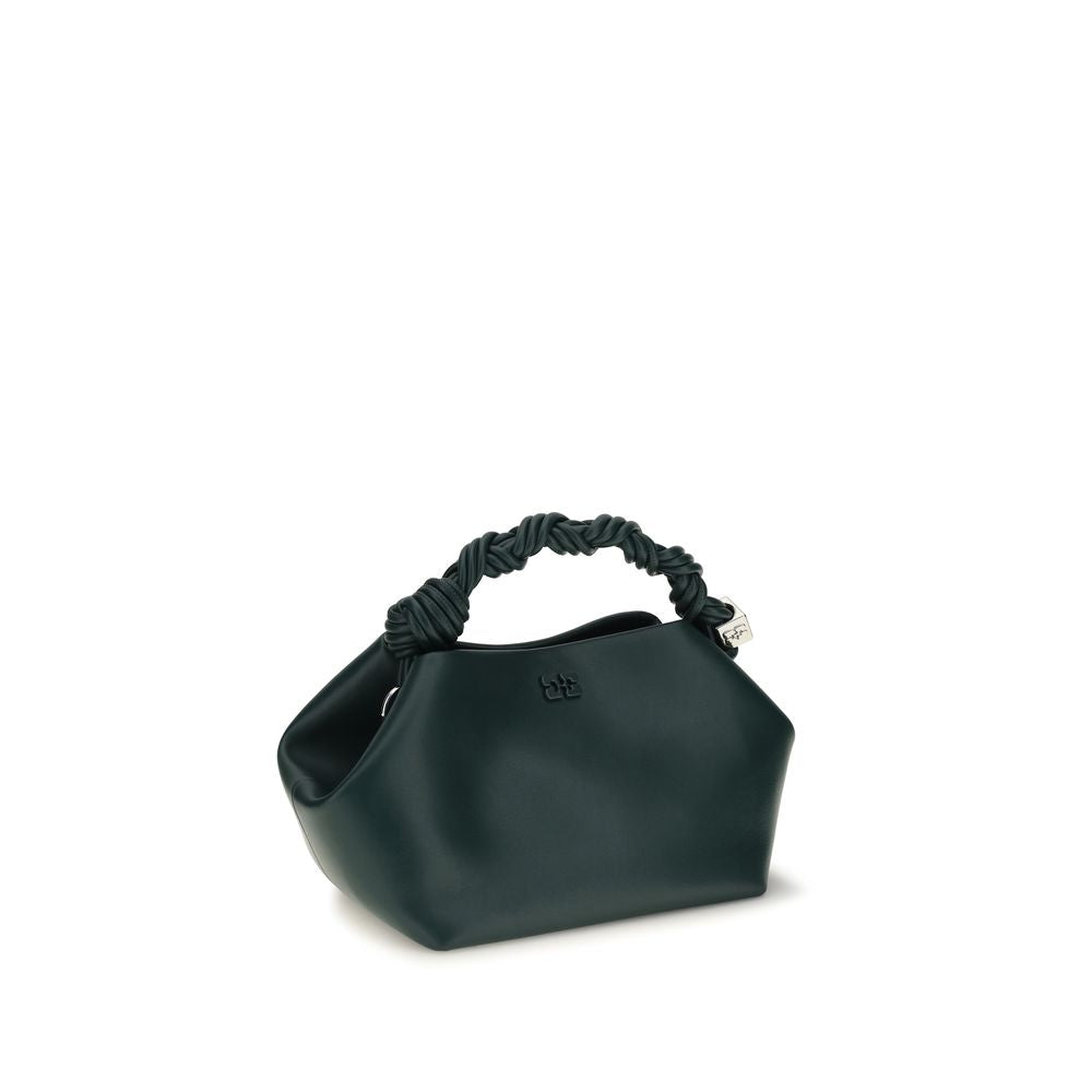 Bicolor Recycled Leather Shoulder Bag