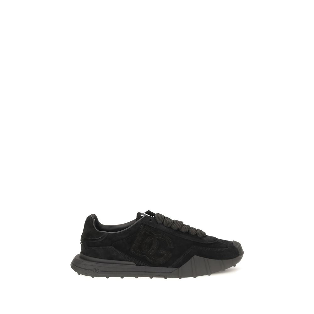 Black Calf Leather Bos Taurus Athletic Sneakers