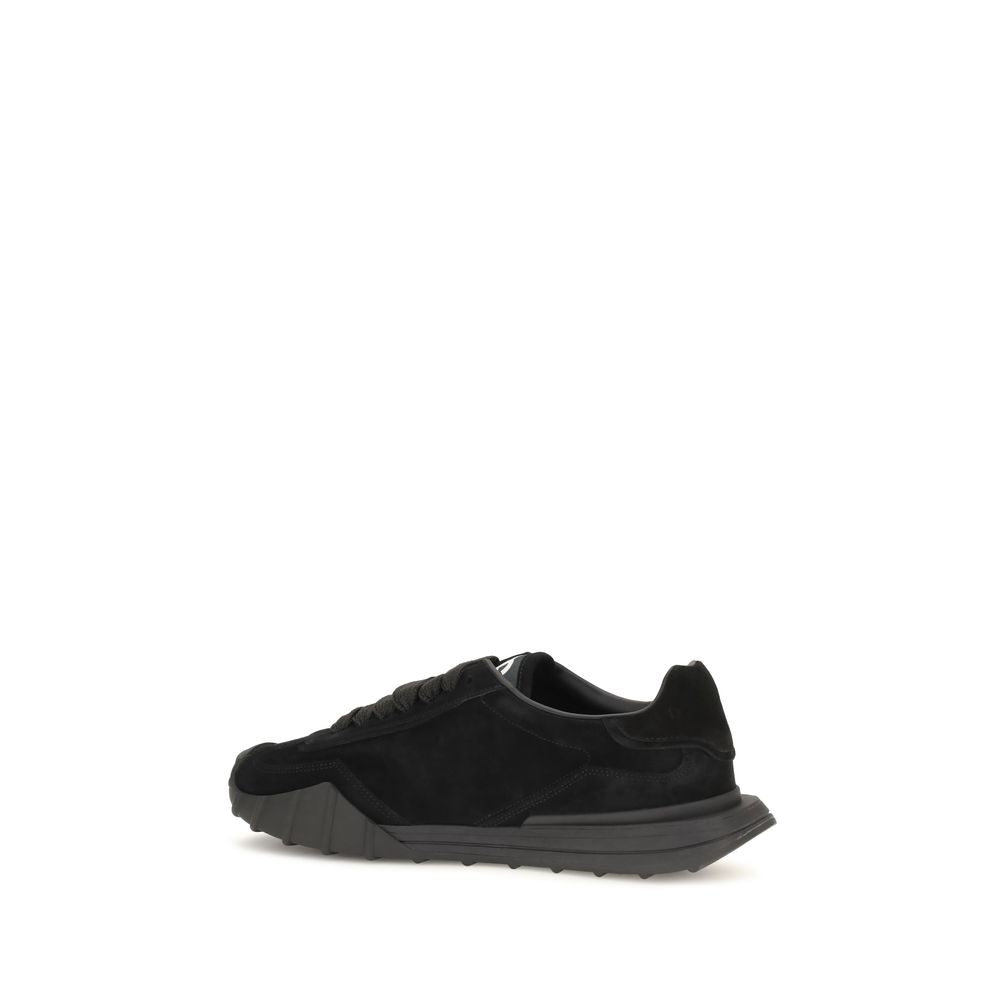 Black Calf Leather Bos Taurus Athletic Sneakers